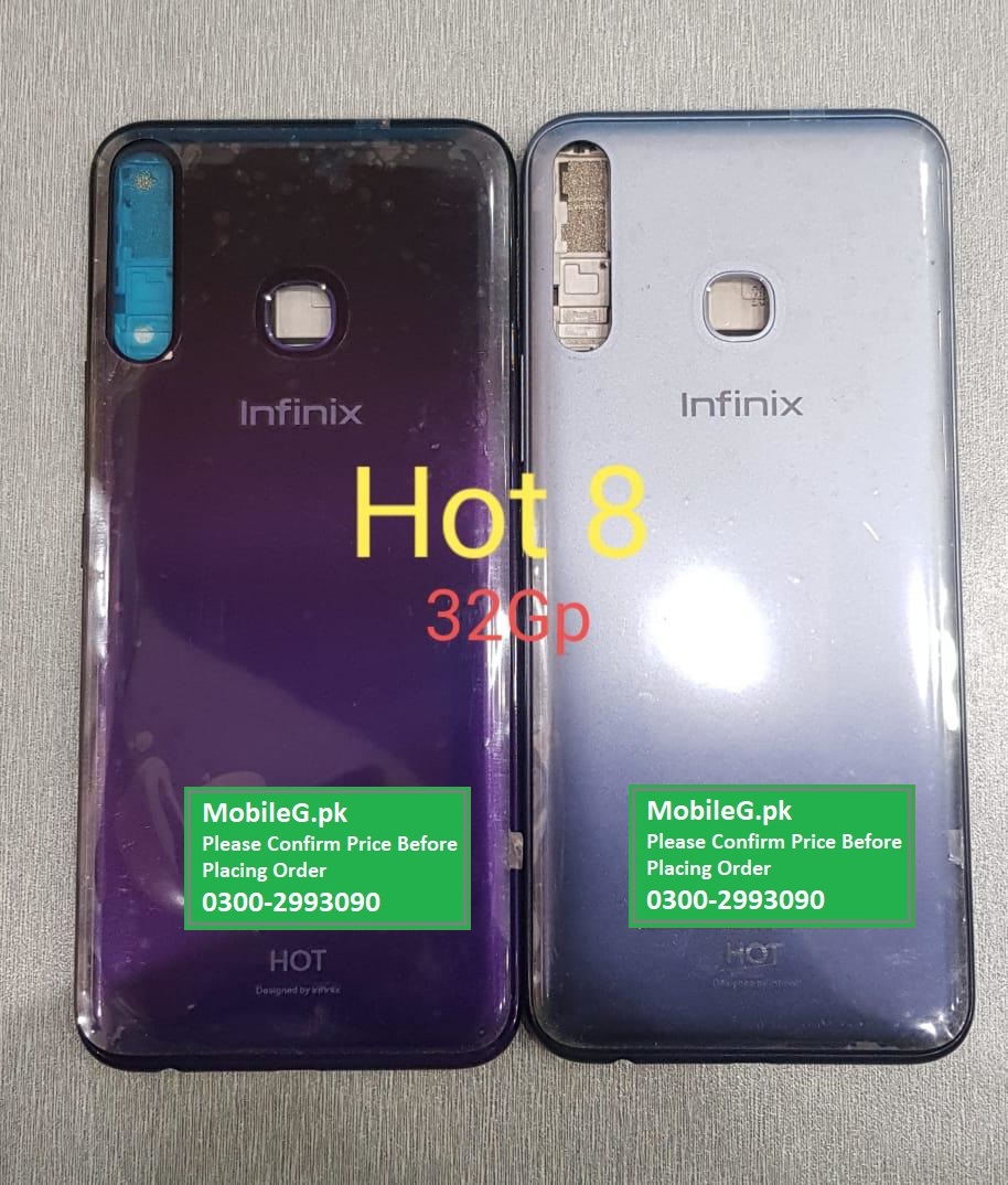 X650 Infinix Hot 8 Complete Housing Back & Middle Frame Buy In Pakistan