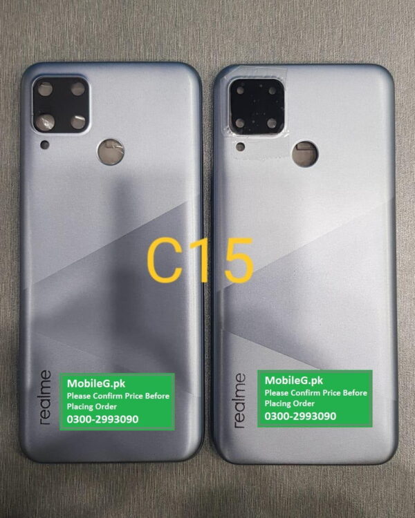 Realme C15 Complete Housing Back Case & Middle Frame Buy In Pakistan