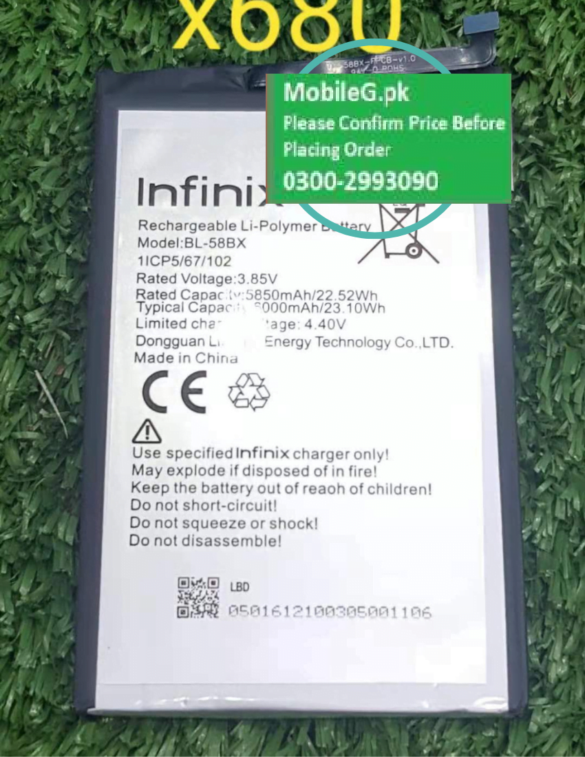 Infinix Hot 9 Play X680 Battery Buy In Pakistan