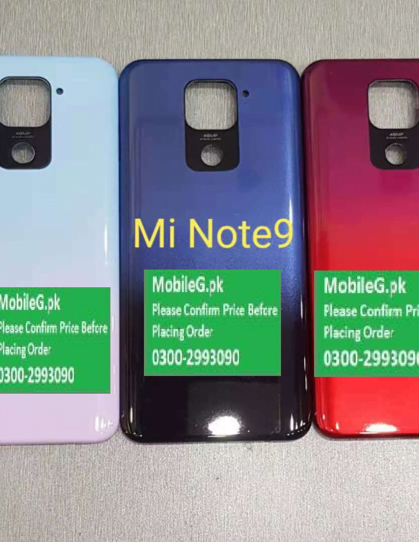 Xiaomi Note 9 Back Case Back Patti Buy In Pakistan