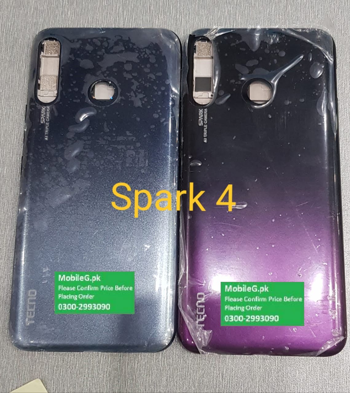Tecno Spark 4 Complete Housing-Casing With Middle Frame Buy In Pakistan